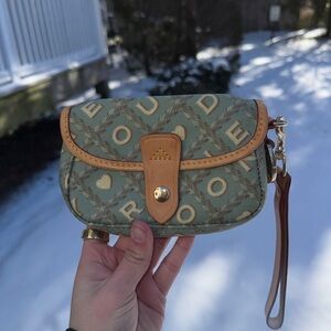 Dooney and Bourke Wristlet with Vachetta Trim